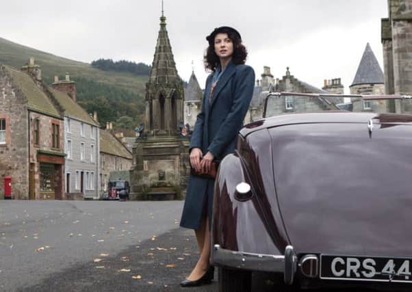 Outlander heroine Catriona Balfe, on location.