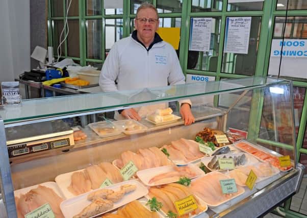 John Stephen of The Fresh Fish Place at his new premises in Callendar Square.