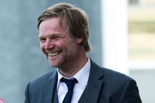 The current Carlisle United manager (now 45) turned out 16 times for Falkirk back in 2009 and then managed the club between 2010 and 2013.