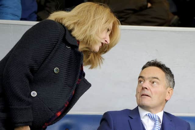 Falkirk chairman Margaret Lang, and Crawford Rae, both gave evidence at the hearing. Picture Michael Gillen.
