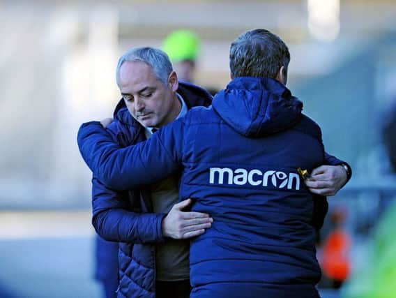 Ray McKinnon and Gary Naysmith assessed the game. Picture Michael Gillen