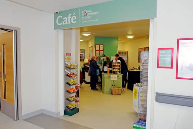 Busy shifts...time flies by in the RVS cafe at Forth Valley Royal Hospital where there are three shifts every day. (Pic: Michael Gillen)