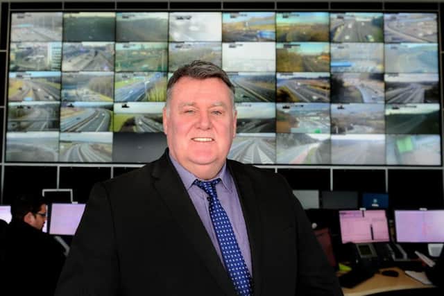 Man at the helm...Stein Connelly has worked in traffic control since 1984 so there's not much he hasn't seen. The Beast from the East brought the worst weather conditions he's encountered during his many years of service. (Pic: Michael Gillen)