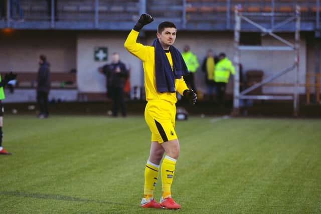 Harry Burgoyne has yet to taste defeat with Falkirk. Picture Michel Gillen.