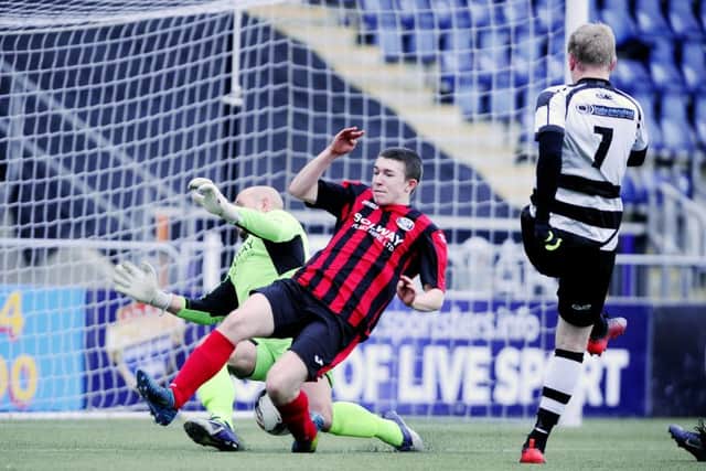 Andy Rodgers scored a screamer. Picture: Alan Murray