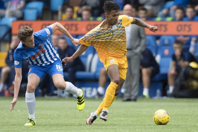 Waddington made one appearance for Kilmarnock, against Morton.  (Photo by Steve Welsh/Getty Images)