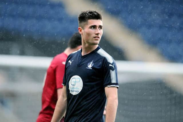 Aaron Jarvis made his first start for Falkirk in the reserve match with St Mirren. Picture Michael Gillen.