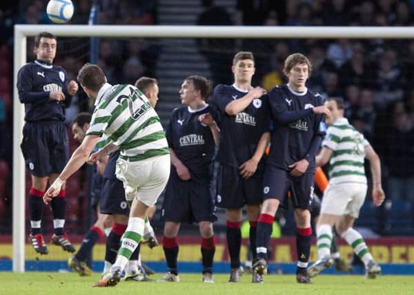 The Scottish Communities League Cup Semi Final, Falkirk v Celtic.