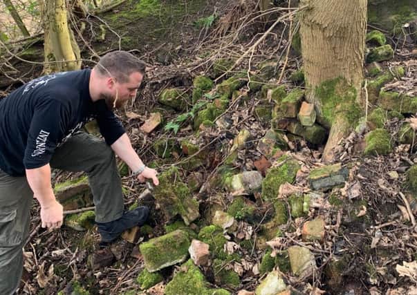 Just another pile of old bricks - or something more interesting?  Jamie Biddulph is on the trail of Falkirk's secret wartime bunkers.