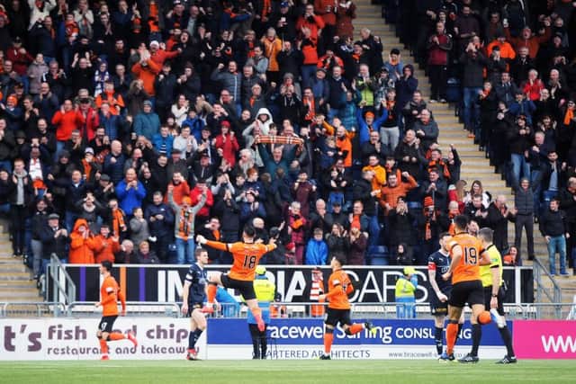 Falkirk v Dundee United. Picture: Michael Gillen.
