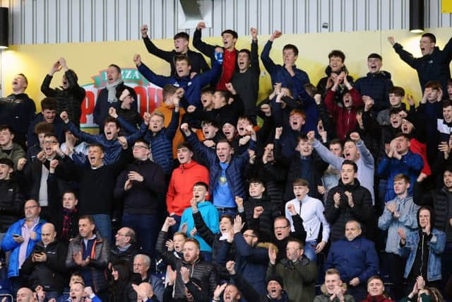 Falkirk v Dundee United. Picture: Michael Gillen.