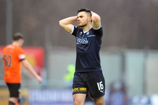 It was the closest the Bairns went in the first half.