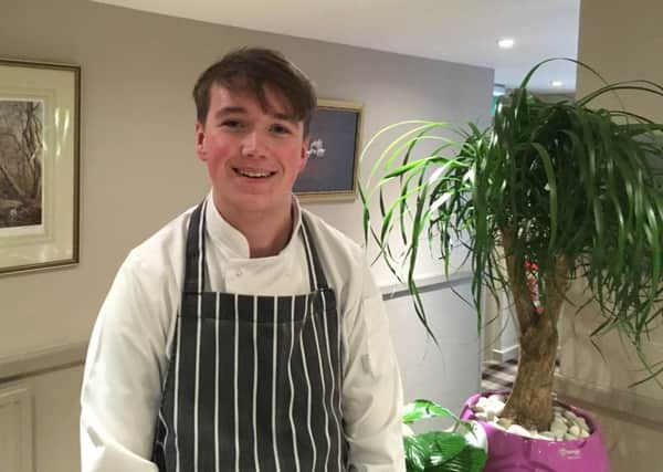 Lewis Craig is the first Commis Chef apprentice at MacDonald Inchyra Hotel   Macdonald Inchyra Hotel & Spa, has welcomed the first student on to its new chef apprenticeship programme.