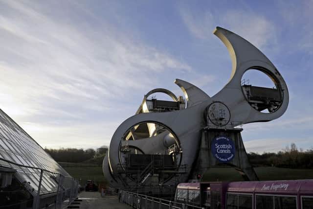 The Falkirk Wheel is opening up to visitors for special tours. Picture: Michael Gillen