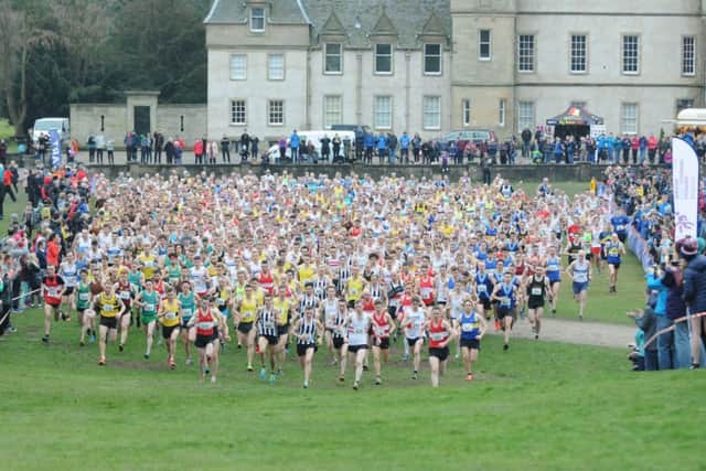 Pic by Alan Murray; 23/02/2019; Lindsays Scottish Athletics National Cross Country Championships 2019; Falkirk; Callender Park; Falkirk District; Scotland; Senior Men