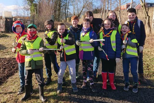 Mount Gerald Cubs got down and dirty with a litter pick