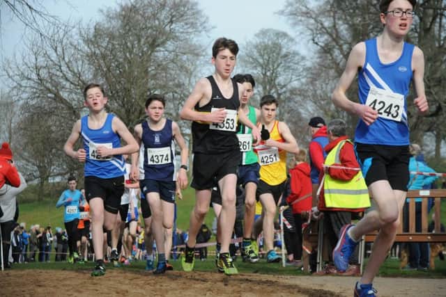Lindsays National XC Championships, under-15s races. Pictures by Alan Murray.