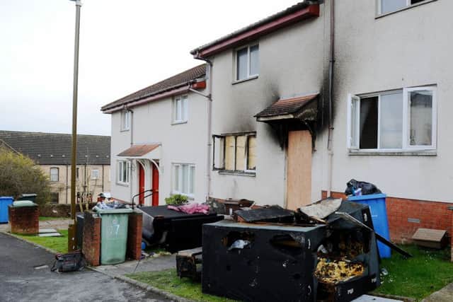 The fire devastated Amanda Wyllies home in Stanley Gardens, Maddiston