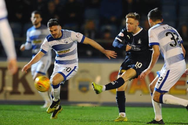 Morton 1 Falkirk 1. Pictures Michael Gillen.