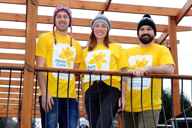 The trio have begun a strict training programme as they seek to raise funds for Marie Curie. Picture: Michael Gillen