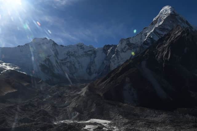 The Grangemouth-based employees are heading for base camp on Mount Everest. Photo by PRAKASH MATHEMA/AFP/Getty Images)