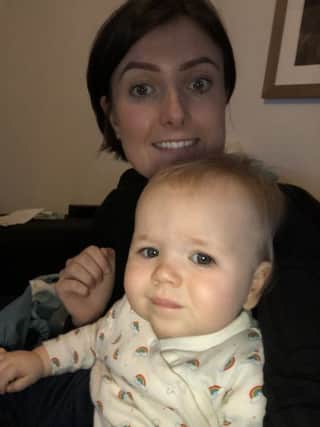 Mandie Stevenson and nephew Noah (11 months)