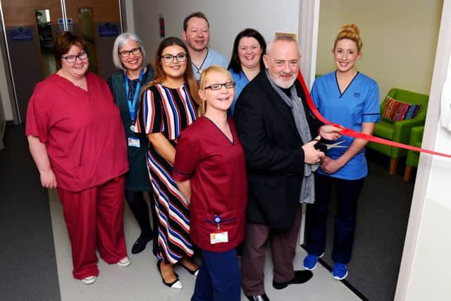 Artist Steven Brown opens bright and welcoming, refurbished ICU family rooms
