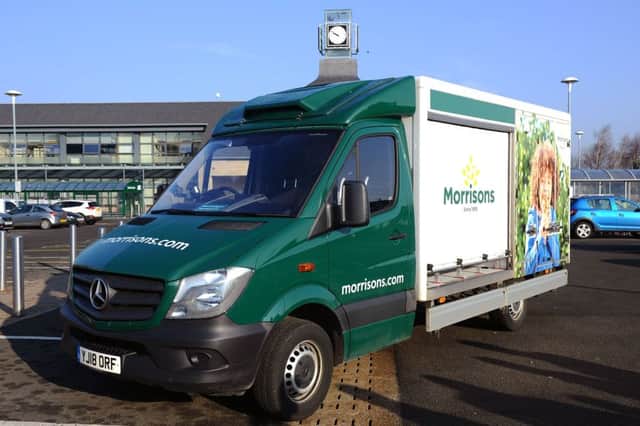 Morrisons in Falkirk starting home delivery service. Pic: Michael Gillen.