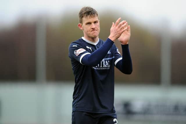 16-03-2019. Picture Michael Gillen. FALKIRK. Falkirk Stadium. Falkirk FC v Partick Thistle FC. SPFL Ladbrokes Championship. Paul Paton 6 at the end of the game.