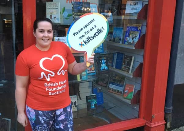 Abbi is going the extra distance for the British Heart Foundation at next month's Kiltwalk event in Glasgow.