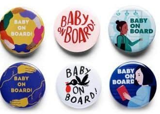 The new 'baby on board' badges
