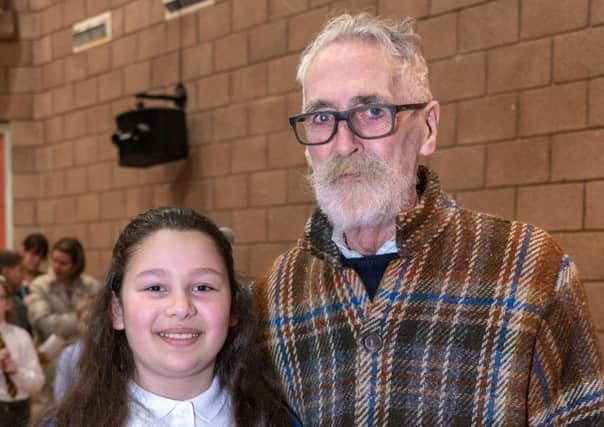 John Byrne presents Kamile Snedden with her runner up award.