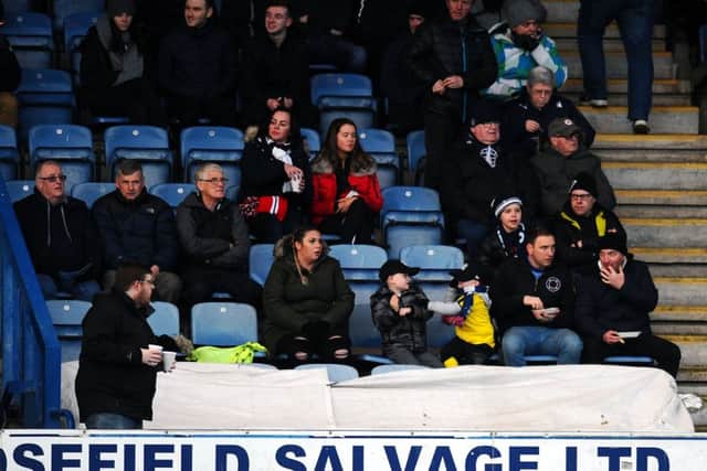 Falkirk FC fans who attended Queen of the South v Falkirk at Palmerston Park, Dumfries on Tuesday, April 2.