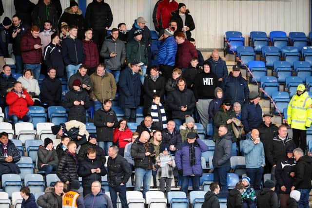 Falkirk FC fans who attended Queen of the South v Falkirk at Palmerston Park, Dumfries on Tuesday, April 2.
