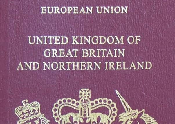 Changing times - some new passports will continue to bear the wording in this version , while others will not.  Later this year both styles will be replaced by a blue passport.