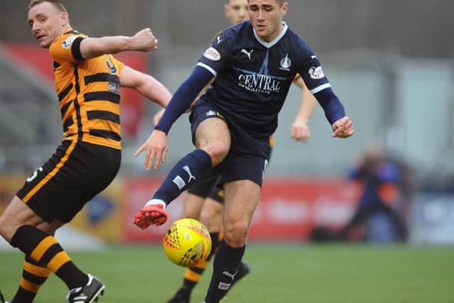 The introduction of Aaron Jarvis called for a change of Falkirk formation