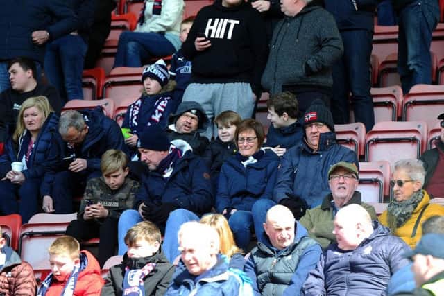 Fans packed out East End Park for the Bairns' big match, then had their say on social media after the win. Picture Michael Gillen.