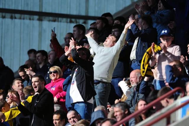 Fans packed out East End Park for the Bairns' big match, then had their say on social media after the win. Picture Michael Gillen.