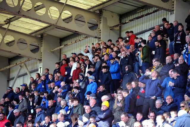 Falkirk fans have given some brilliant backing to the team. Picture Michael Gillen.