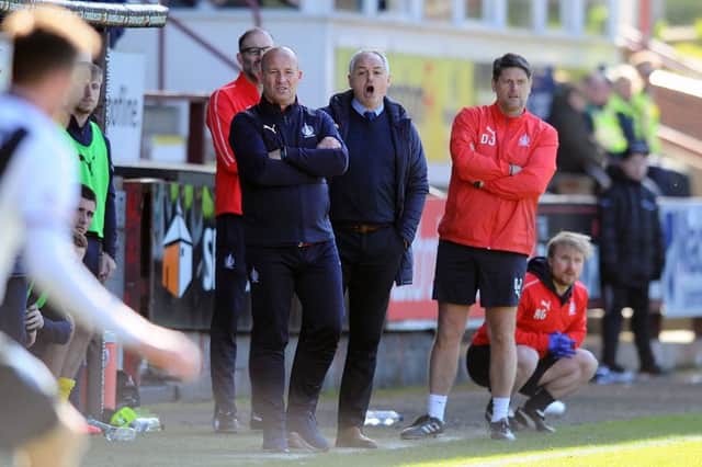 Darren Taylor and Ray McKinnon will be looking at 'light' trainign to keep the squad fit for the weekend. Picture Michael Gillen.