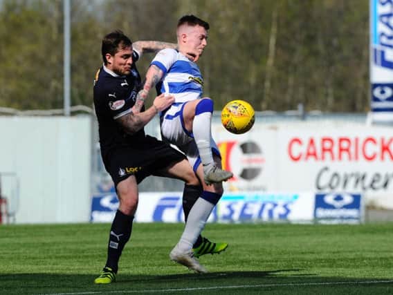 Paul Paton was subbed just before half-time. Picture Alan Murray