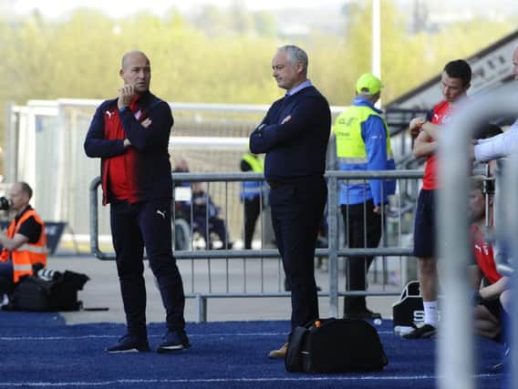 Darren Taylor and Ray McKinnon. Picture: Alan Murray.