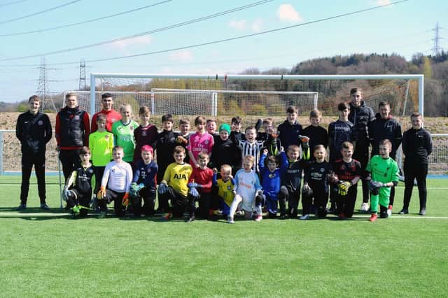 Galaxy Sports Little Kerse Easter Football Camp, including Robbie Thomson goalkeeper coaching.
