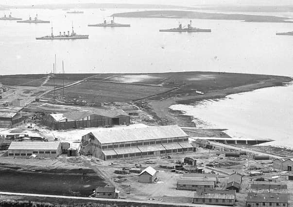 The German fleet was interned at Scapa Flow, but scuttled by its crews.