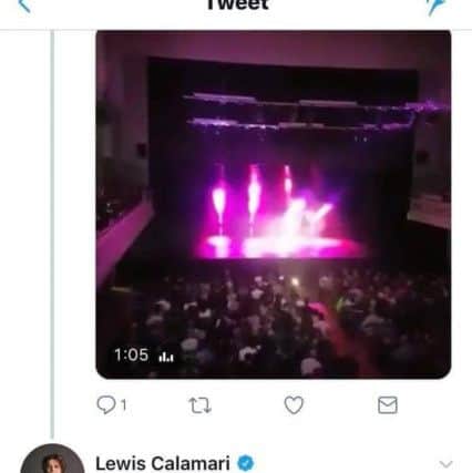 Lewis Capaldi's tweet of approval.