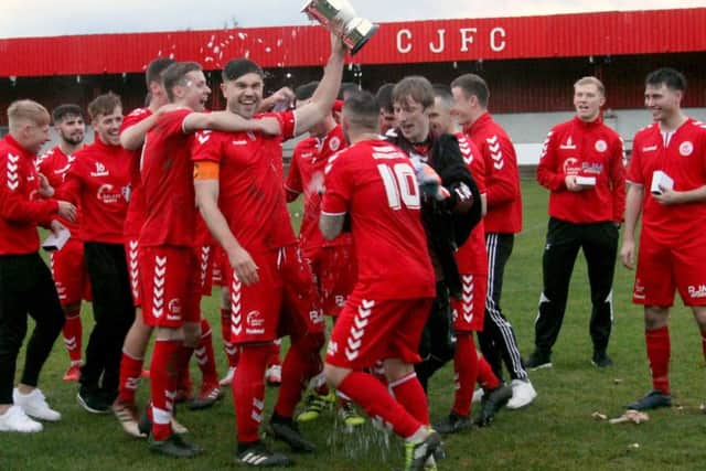 Camelon won the Alex Jack Cup then the South of Scotland Shield to gain entry to next season's competition