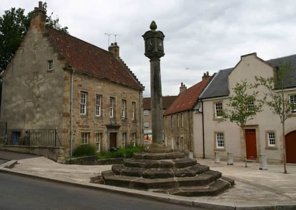 Airth's historic Mercat Cross.