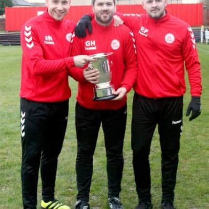 Camelon management with the Alex Jack Cup.