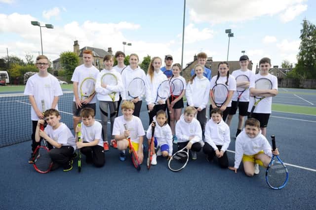 Falkirk tennis Club's Junior ranks have never been better. Picture: Alan Murray