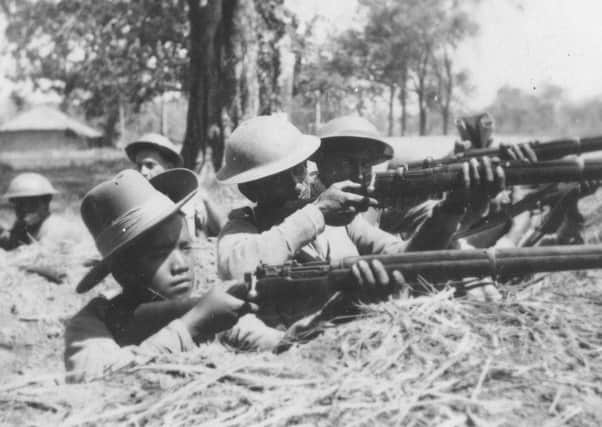 Tough fighters like Major Yorkston's Punjabis and the elite Gurkha rifleman pictured here were crucial elements of the army that destroyed the Japanese forces intent on invading India.